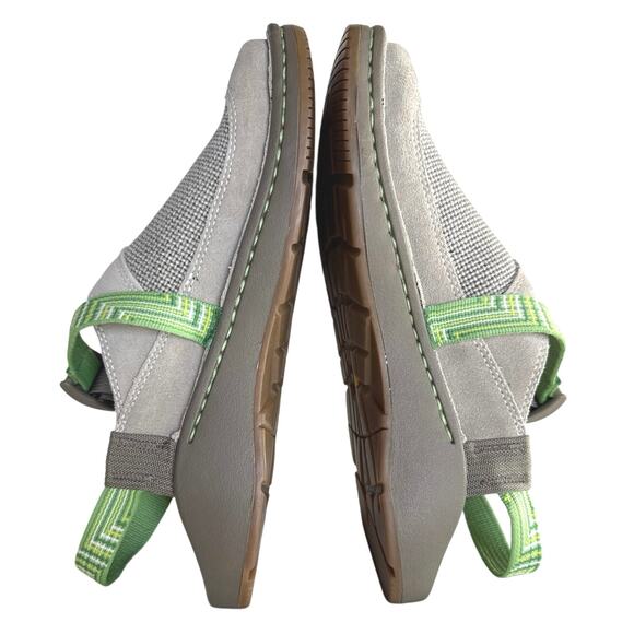 CHACO WomenS ToeCoop Clog Size 9.5 Waterproof Mule Slingback Gray/Green EUC - Picture 2 of 10